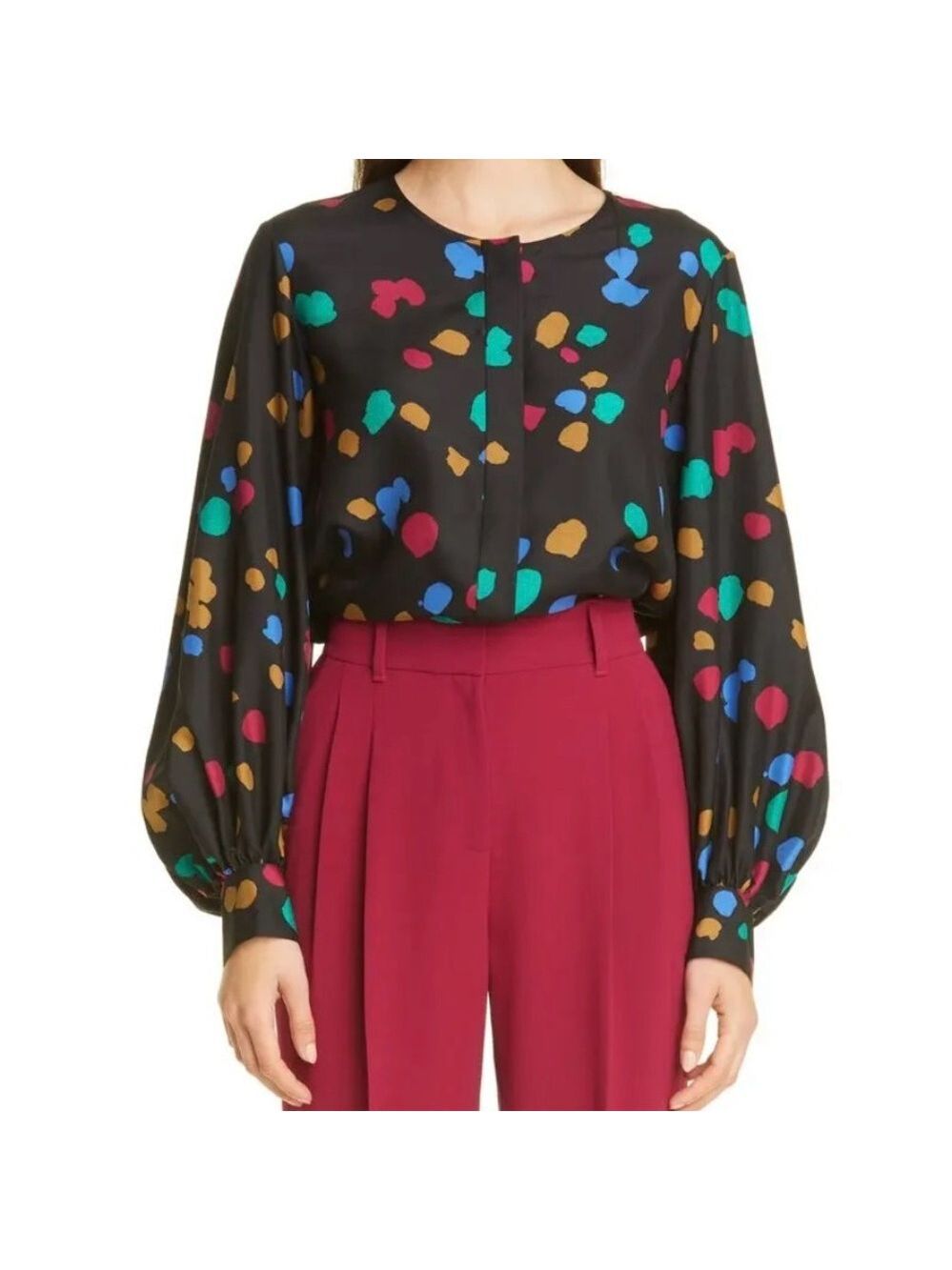 LAFAYETTE Sicilia Scatter Dot Silk Shirt